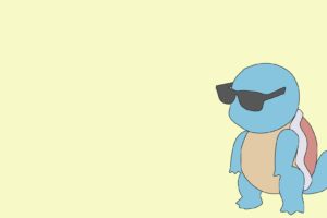 Pokemon, Sunglasses, Blue, Yellow, Squirtle