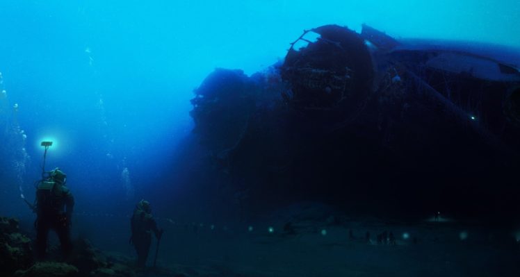 divers, Underwater, Wreck HD Wallpaper Desktop Background