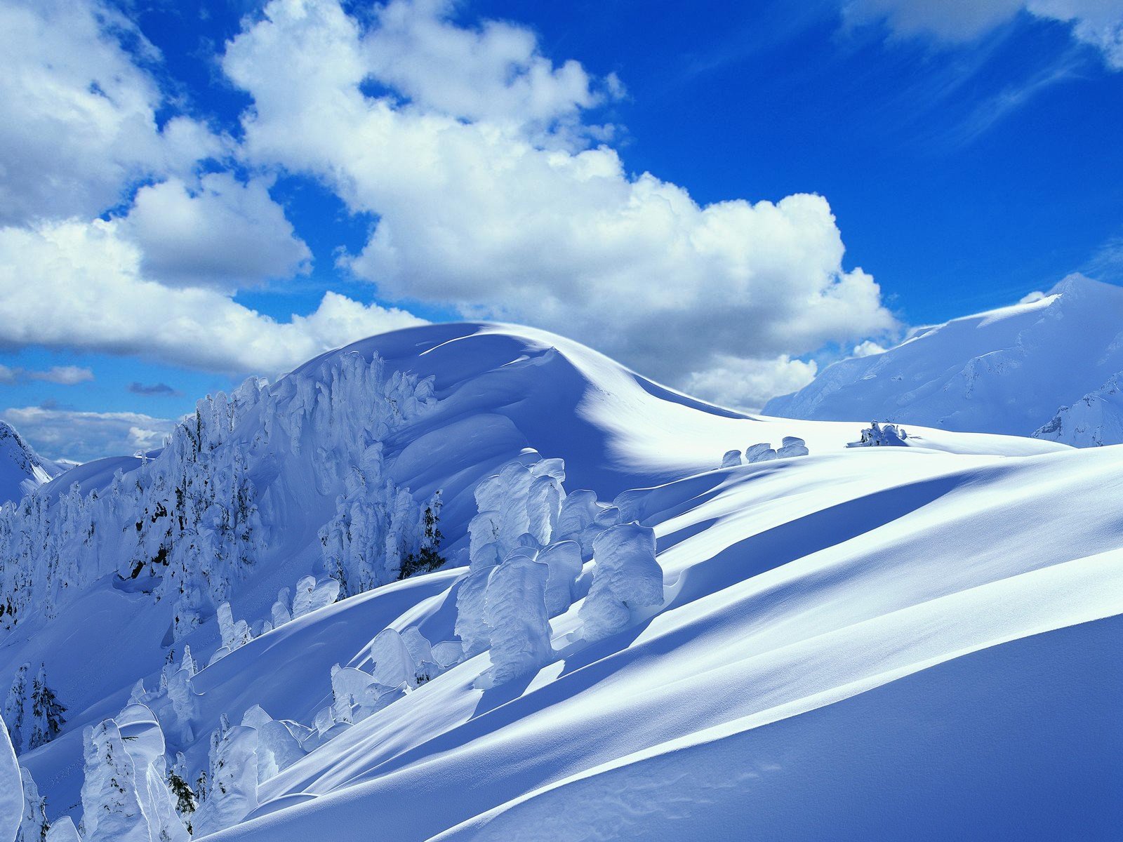 mountain, Snow Wallpaper