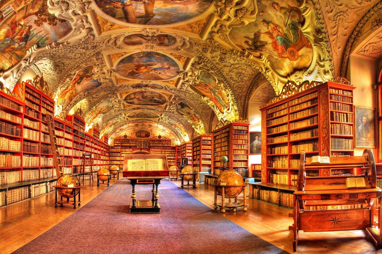 indoors, Library Wallpaper