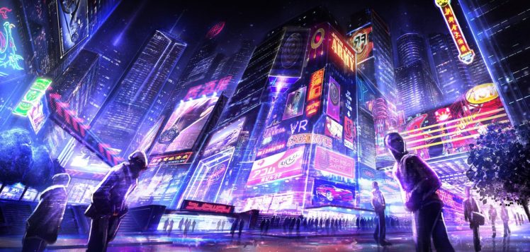 cyberpunk, Futuristic, Neon HD Wallpaper Desktop Background