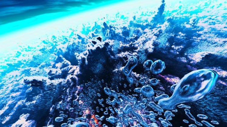 bubbles, Underwater HD Wallpaper Desktop Background