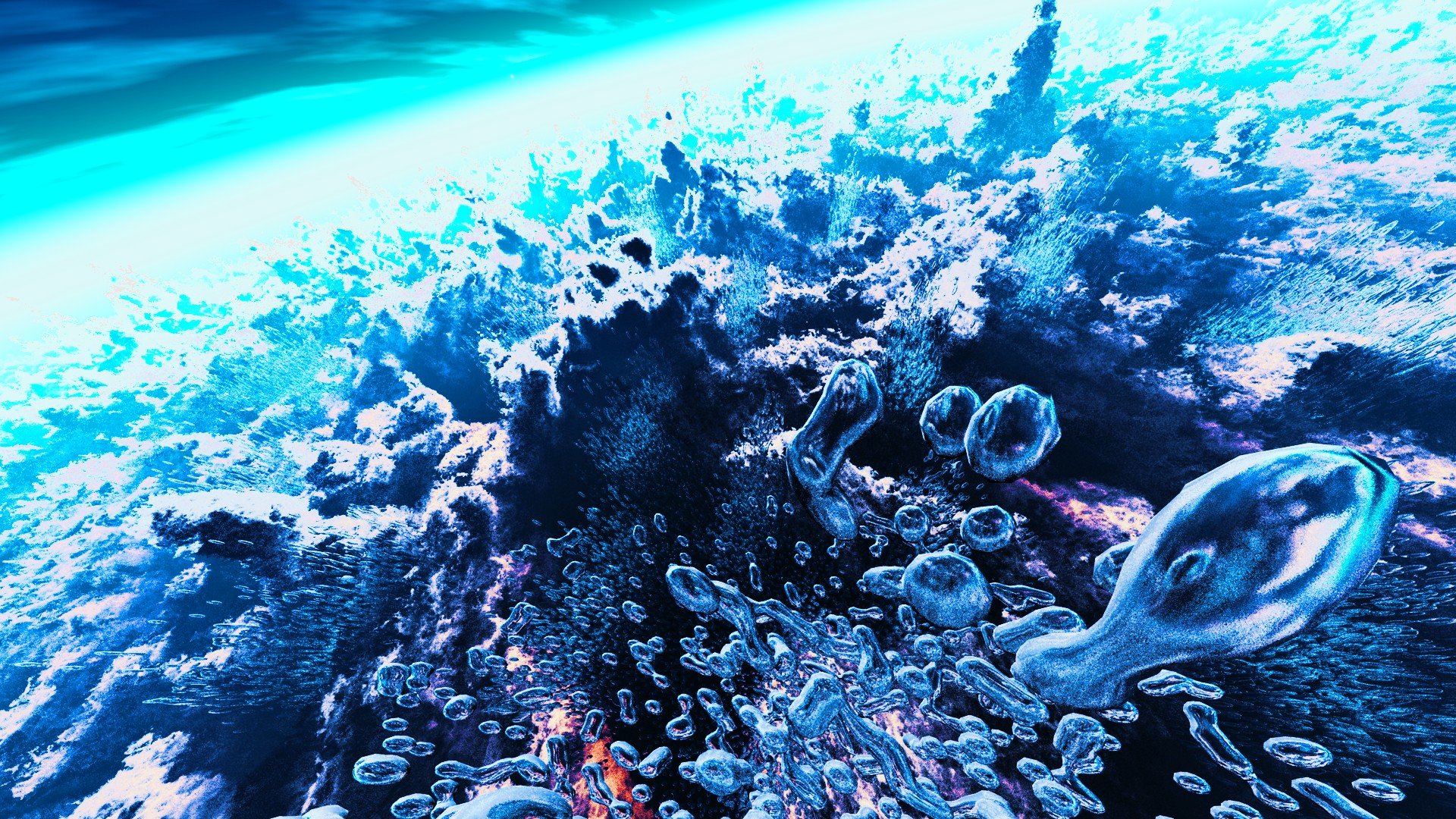bubbles, Underwater Wallpaper