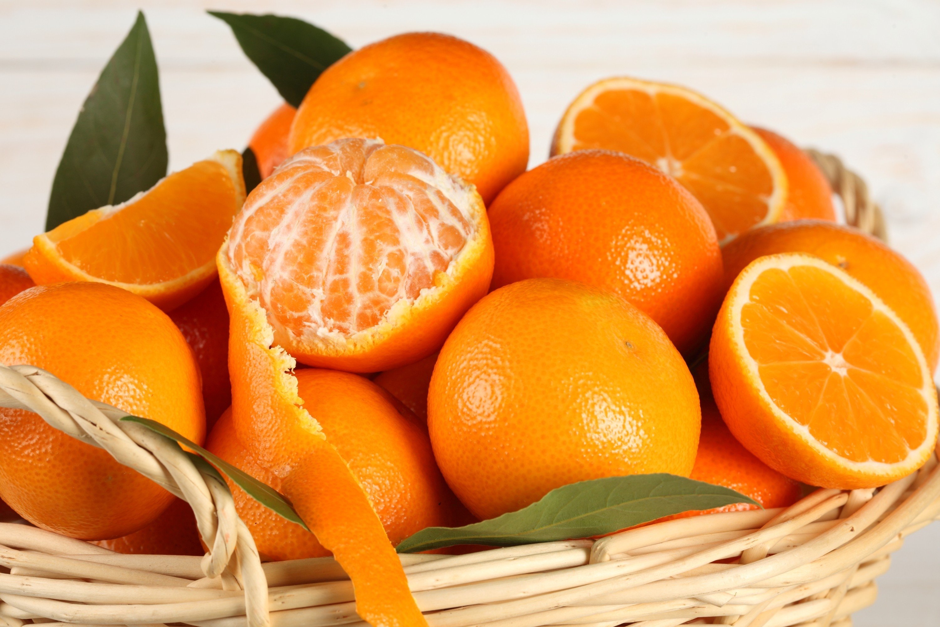 orange (fruit), Baskets Wallpaper