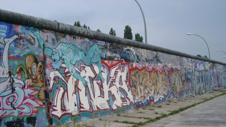 berlin wall, Graffiti HD Wallpaper Desktop Background