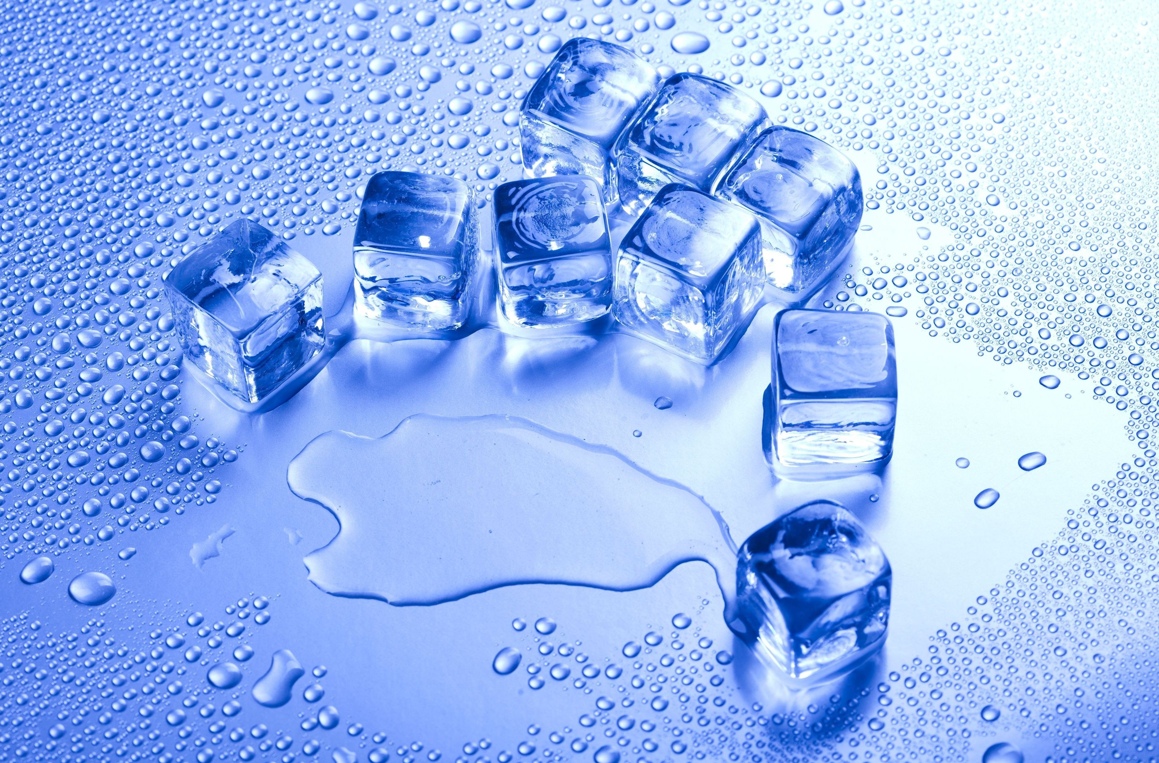 cube, Ice cubes, Water drops, Ice, Simple Wallpaper