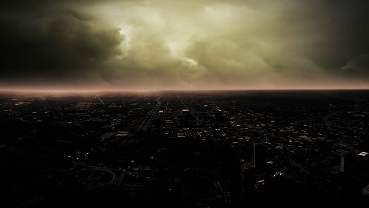 cityscape, Overcast, City, Dark HD Wallpaper Desktop Background