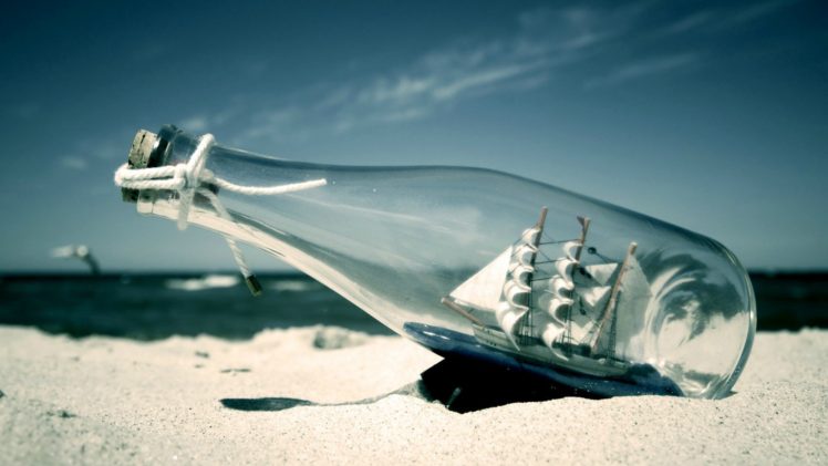 ship in a bottle HD Wallpaper Desktop Background