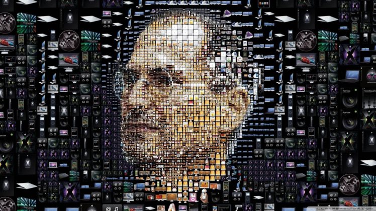 Steve Jobs, Mosaic HD Wallpaper Desktop Background