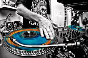 selective coloring, Turntables, Music