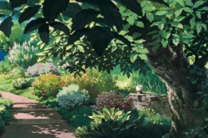 Studio Ghibli, Porco Rosso, Multiple display, Garden, Gazebo, Path