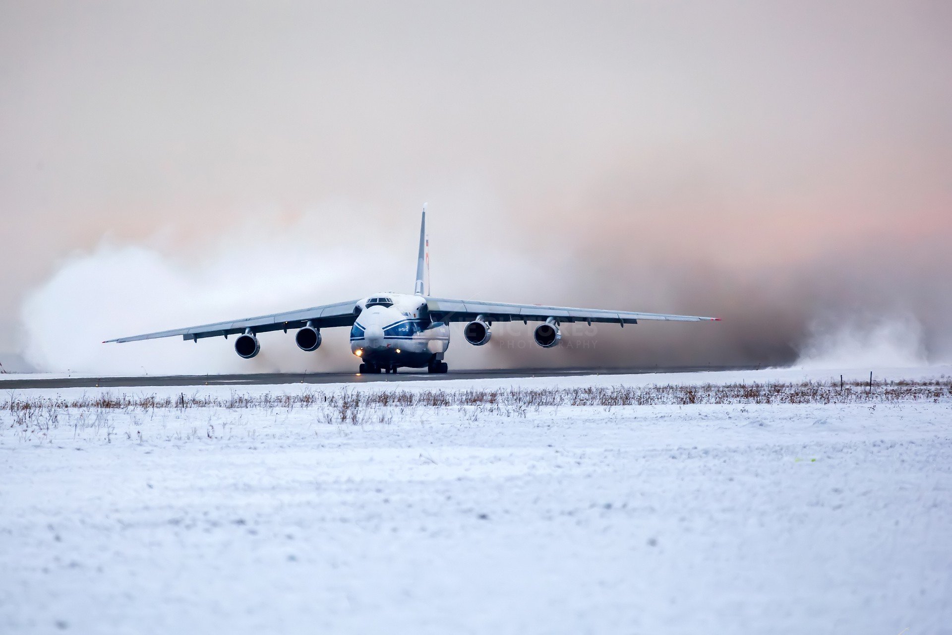 aircraft, Snow, Antonov An 124 Wallpaper