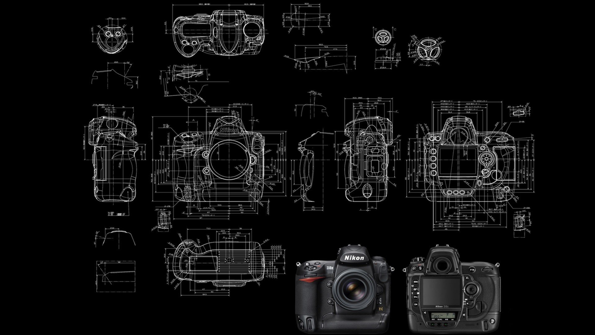 diagrams, Schematic, Camera, Nikon Wallpaper