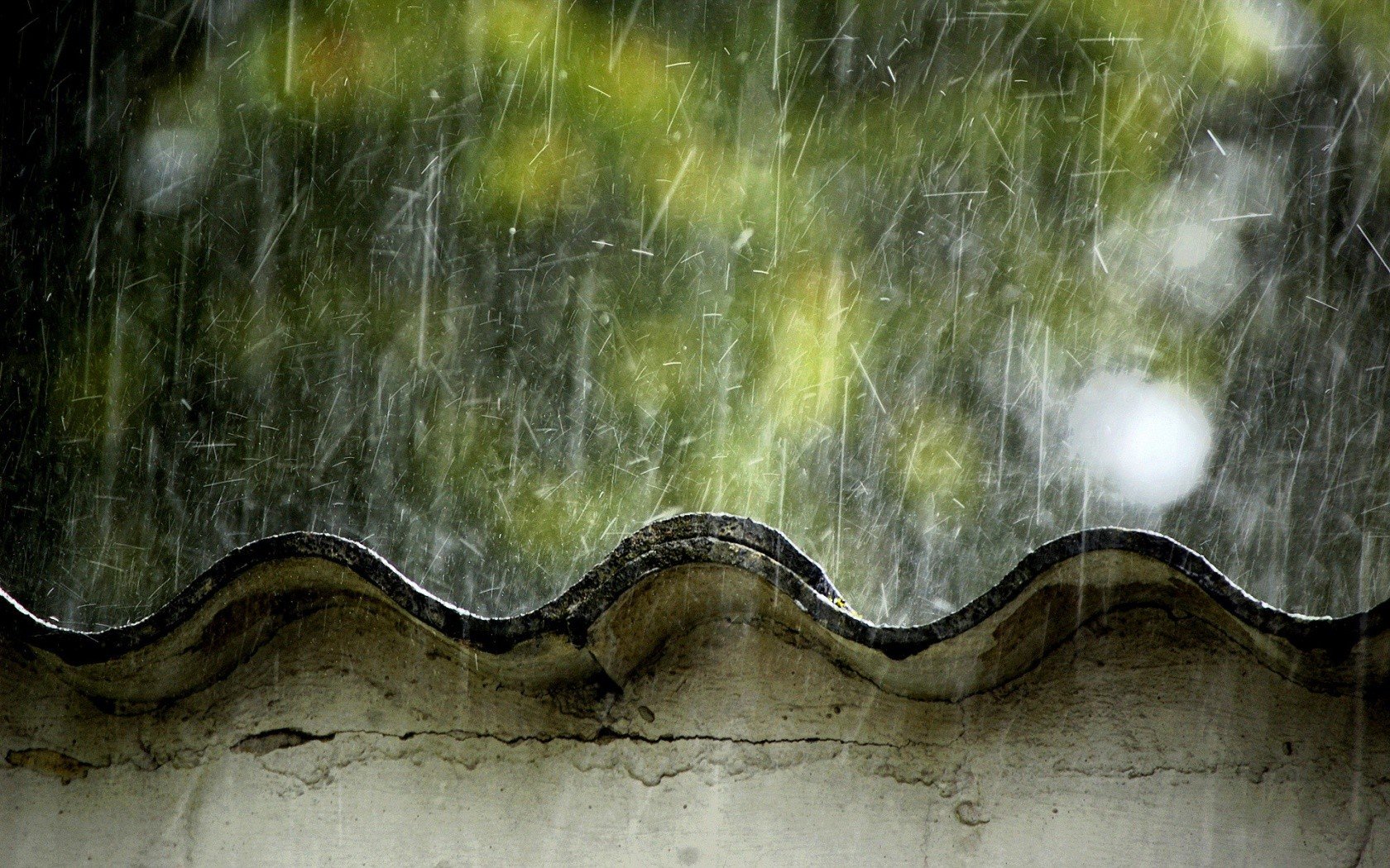rooftops, Rain, Japan Wallpaper