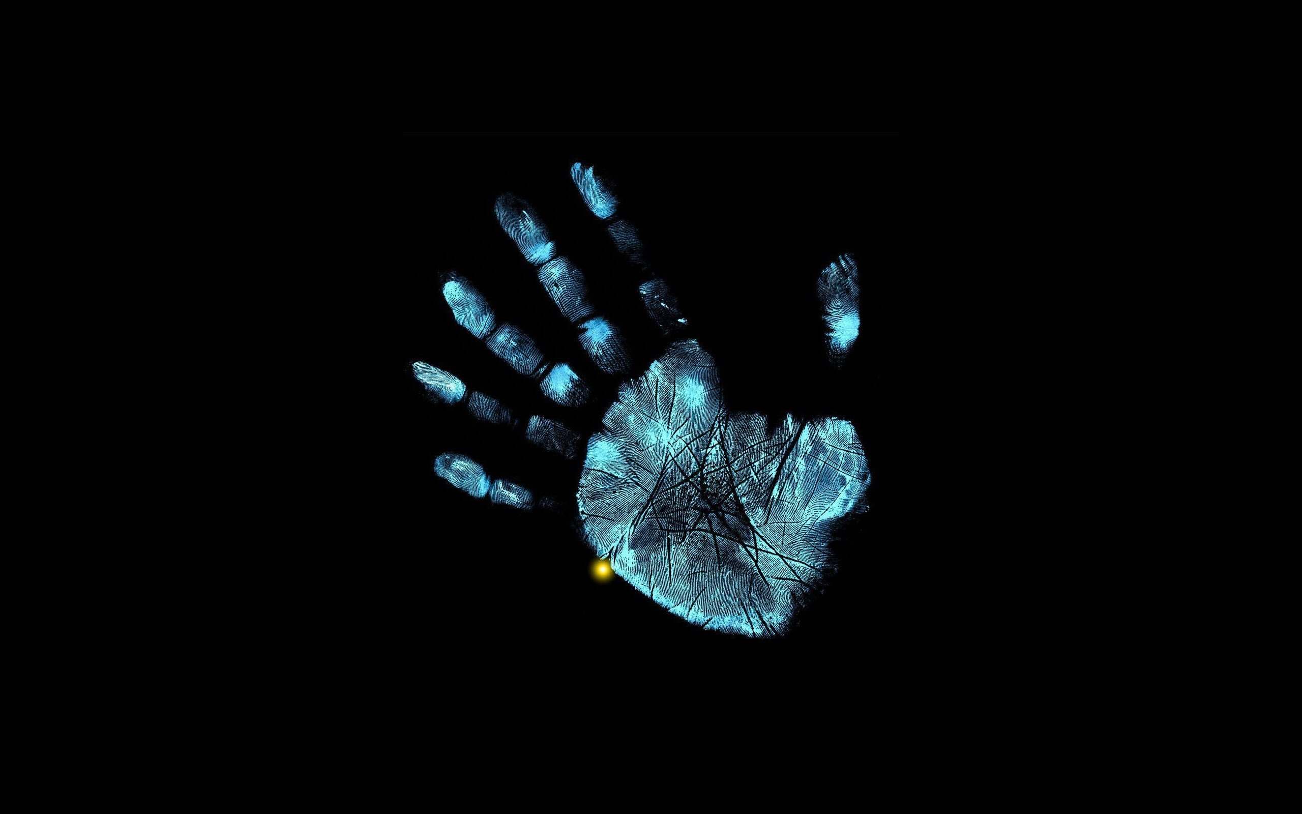 Fringe (TV series), Handprints, Black background Wallpaper