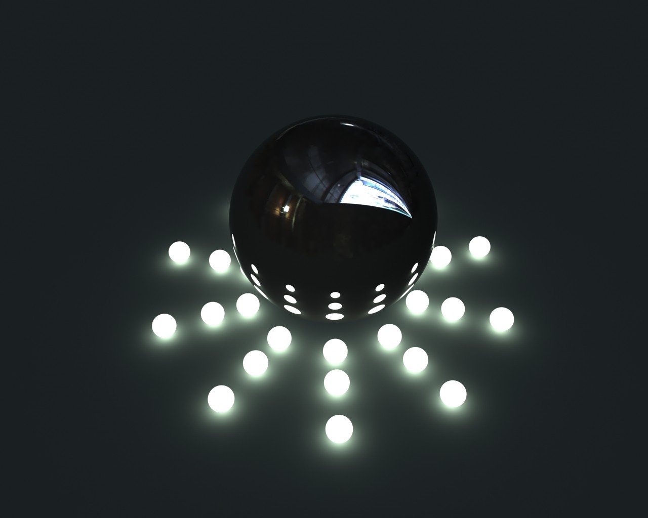 sphere, Glowing Wallpaper