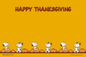 Peanuts (comic), Snoopy, Thanksgiving