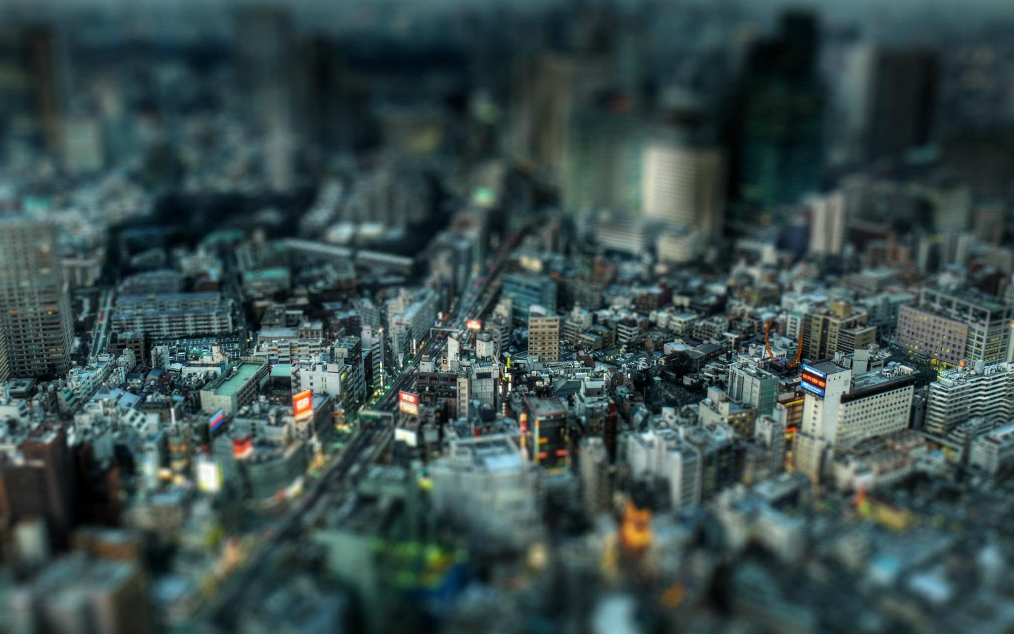 tilt shift, Cityscape, Photography, City, Japan Wallpaper
