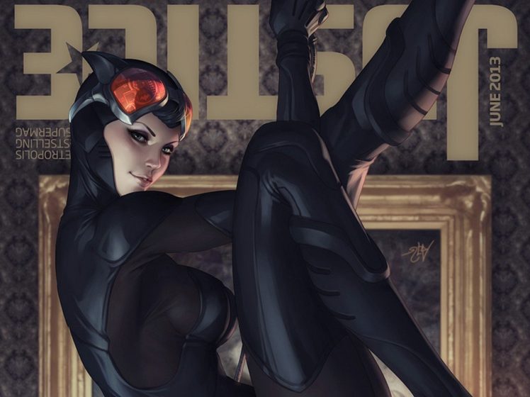 Catwoman, Justice, Artgerm HD Wallpaper Desktop Background