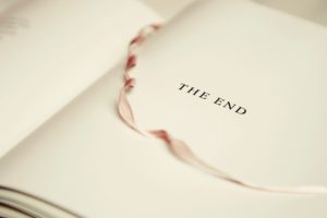 books, The End, White