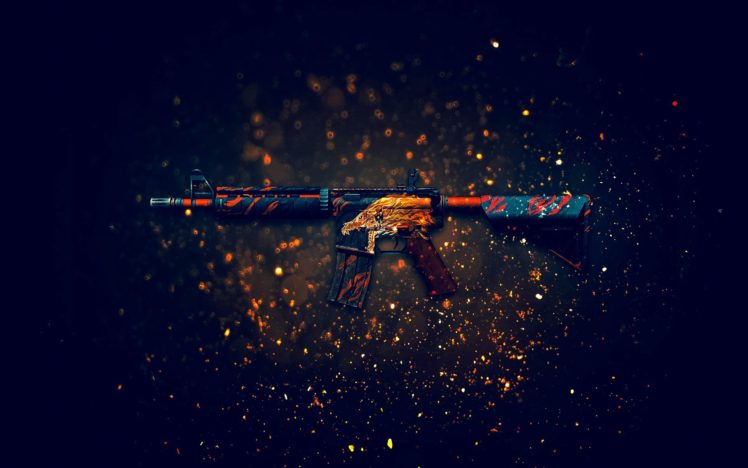 Counter Strike: Global Offensive, M4A4, Howler HD Wallpaper Desktop Background