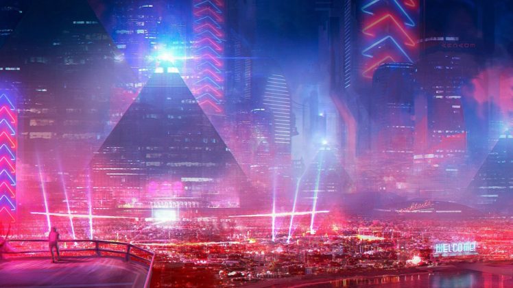 city, Cyberpunk, Science fiction HD Wallpaper Desktop Background