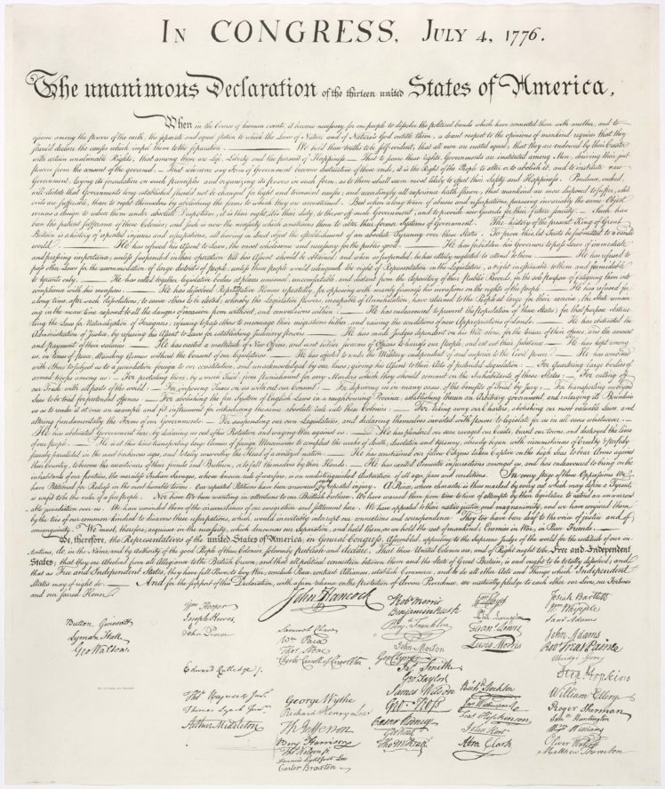 Declaration of Independence, Calligraphy HD Wallpaper Desktop Background