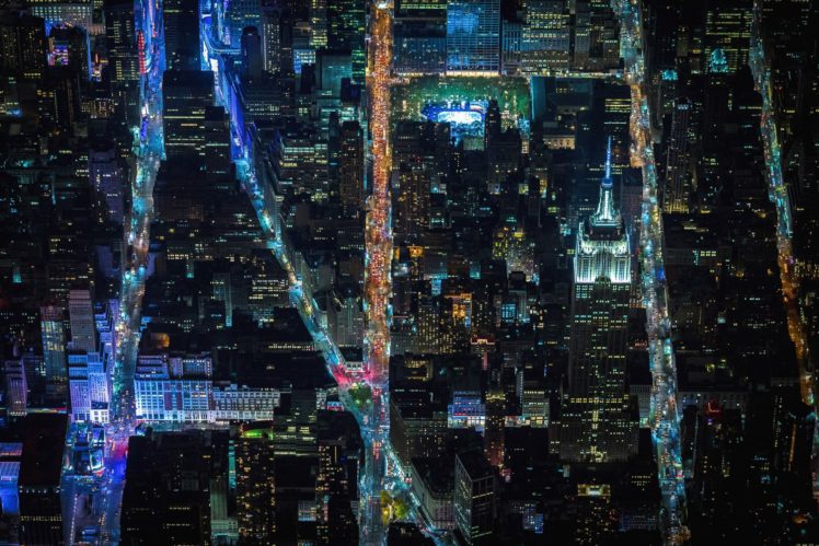 New York City, USA, City, Aerial view HD Wallpaper Desktop Background