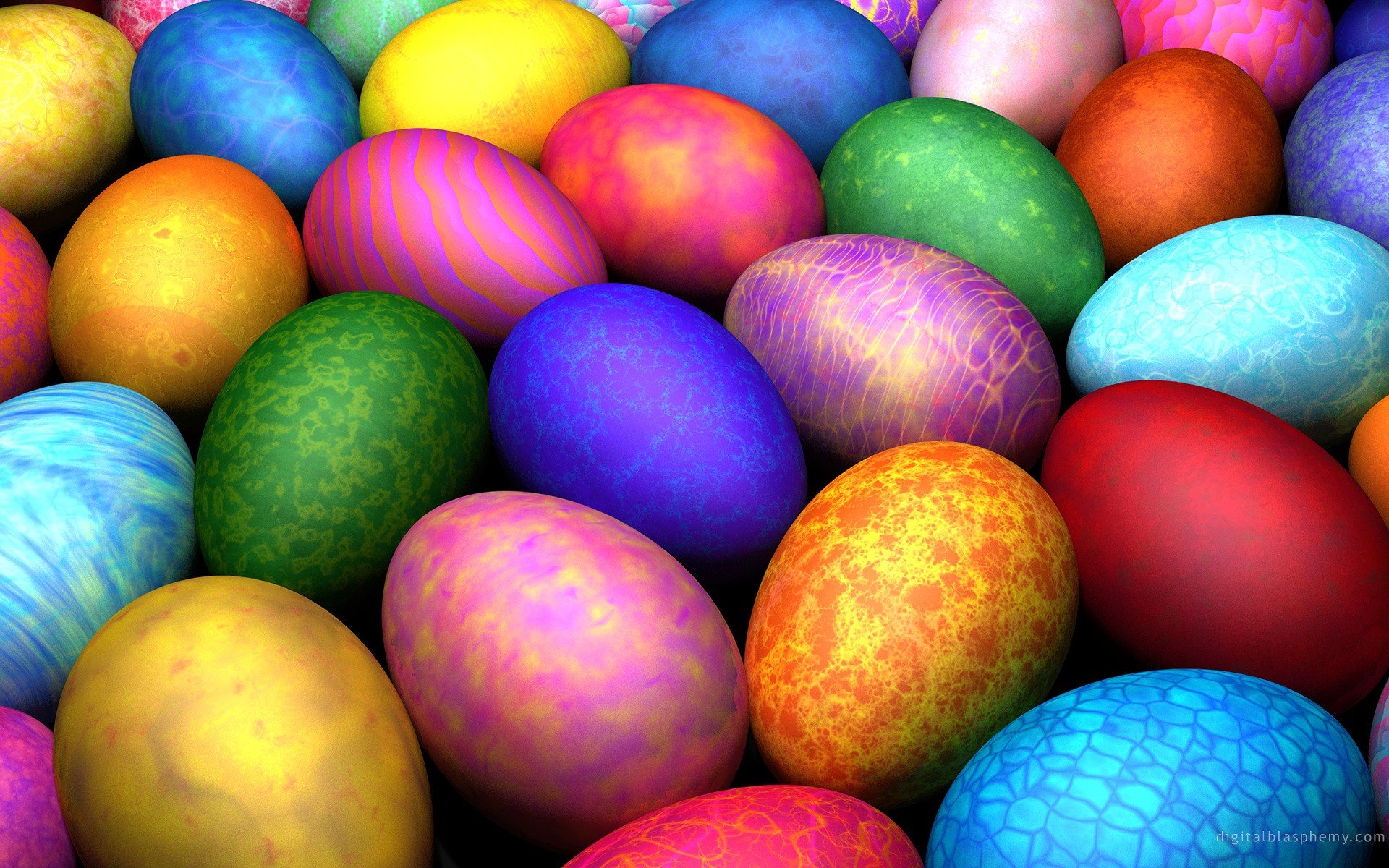 colorful, Eggs, Easter Wallpaper