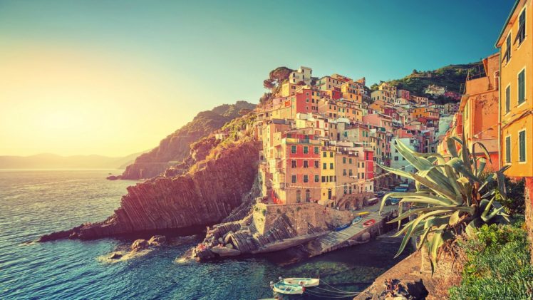 city, Water, Boat, Cinque Terre HD Wallpaper Desktop Background