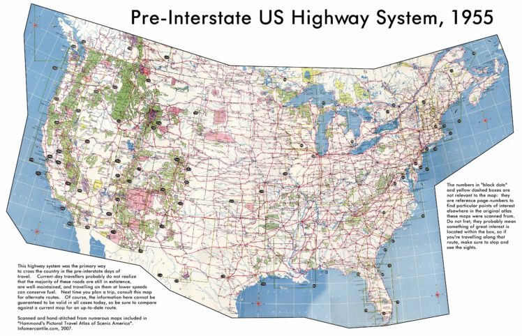 map, USA, Highway HD Wallpaper Desktop Background