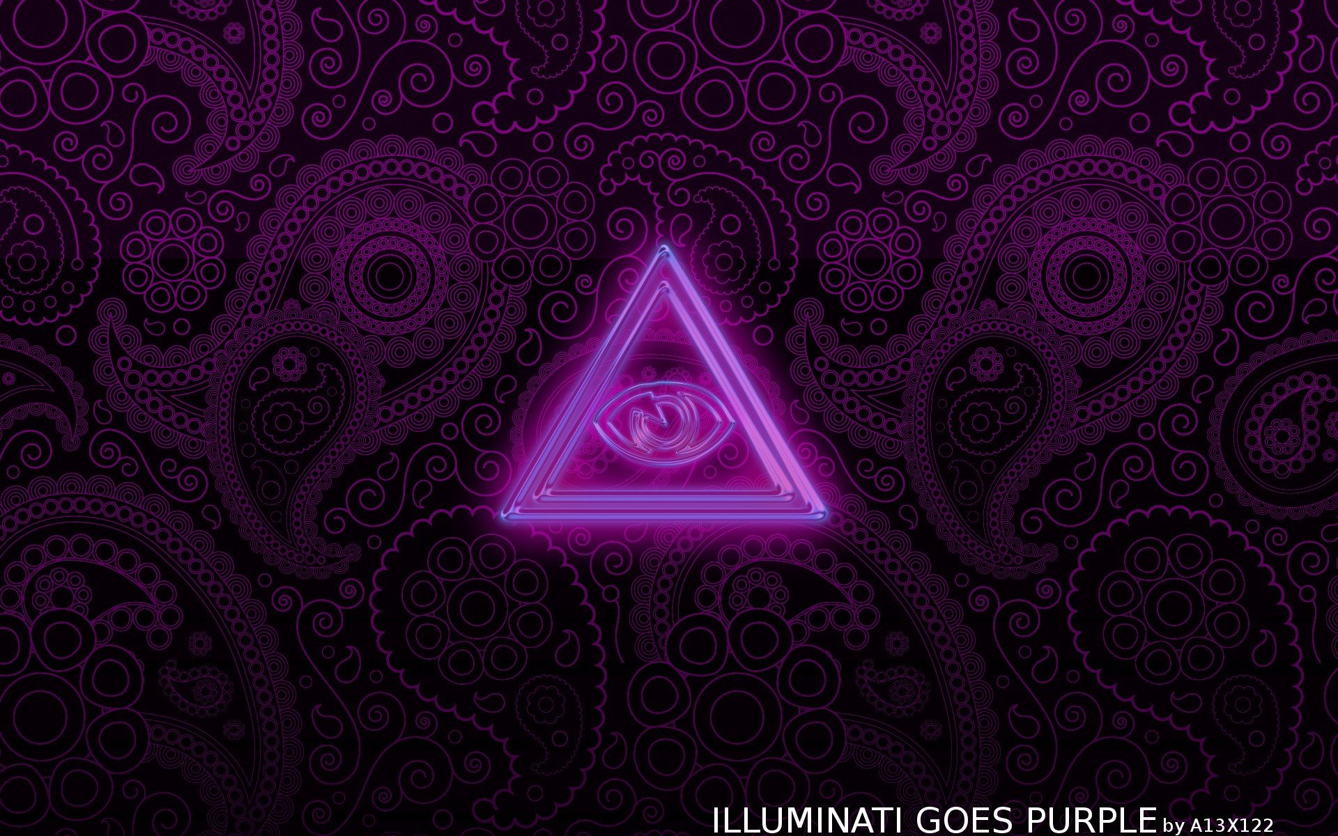 Illuminati, Purple, Religion Wallpaper