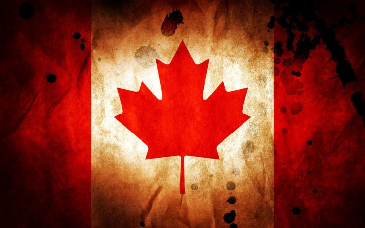 Canada, Canadian flag, Red, Flag HD Wallpaper Desktop Background