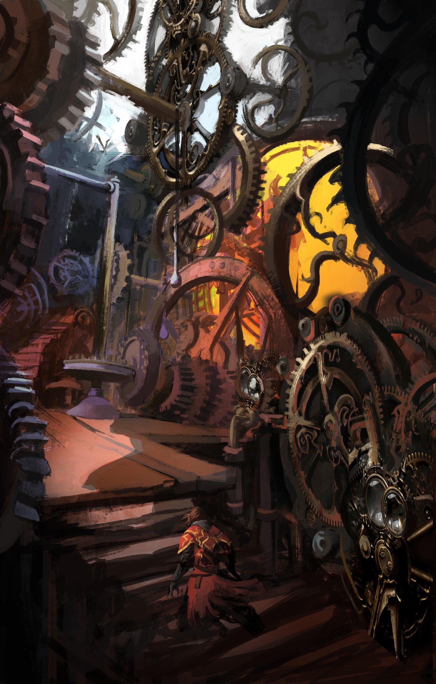 Castlevania: Lords of Shadow, Concept art, Gears, Clocktowers Wallpaper