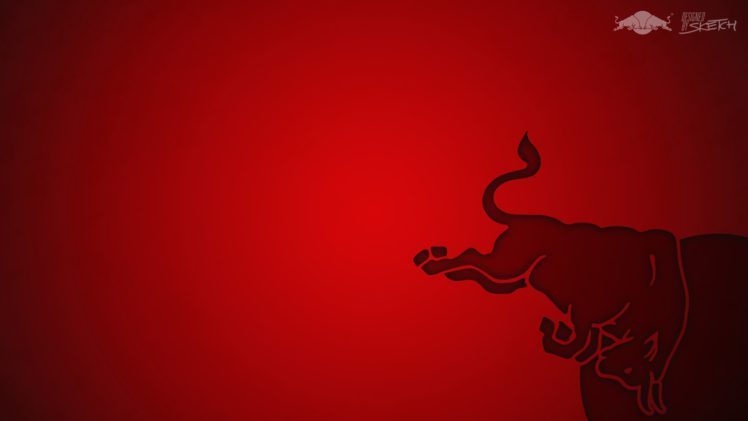 Red Bull, Red background, Minimalism, Logo, Energy drinks HD Wallpaper Desktop Background