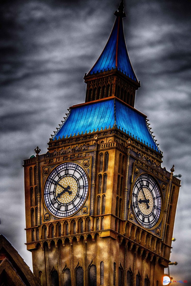 HDR, London, Big Ben, Clocktowers, Disney, Euro Disney HD Wallpaper Desktop Background