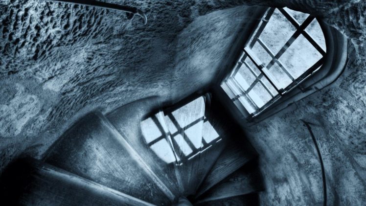 architecture, Building, HDR, Stairs, Shadow, Indoors, Monochrome HD Wallpaper Desktop Background