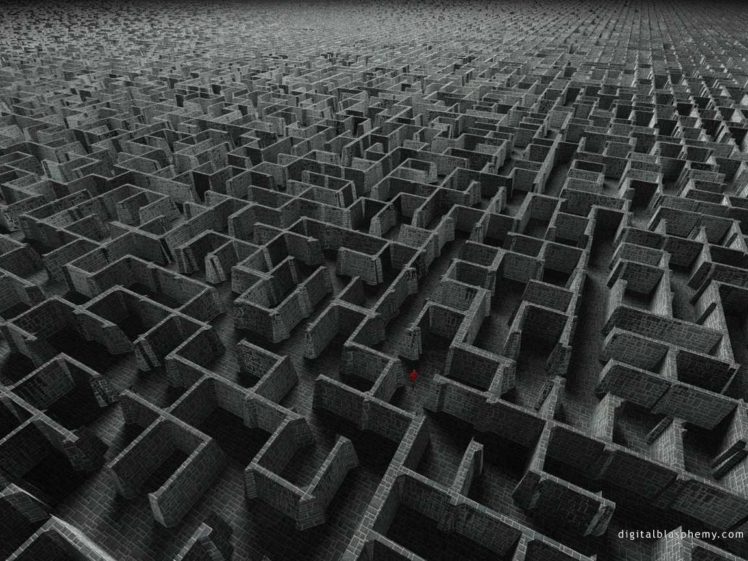 maze, Black HD Wallpaper Desktop Background