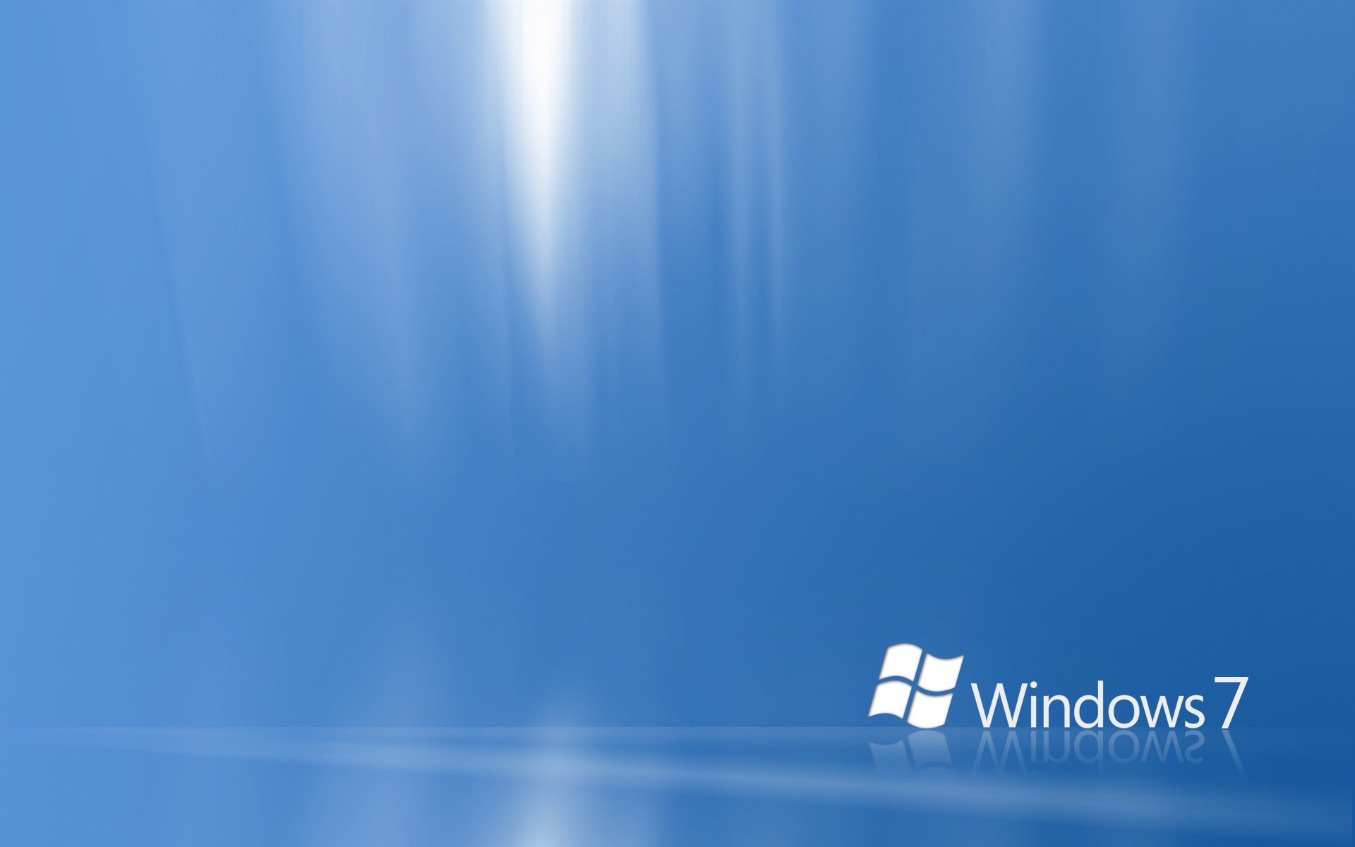Windows 7, Microsoft Windows, Minimalism, Blue background Wallpaper