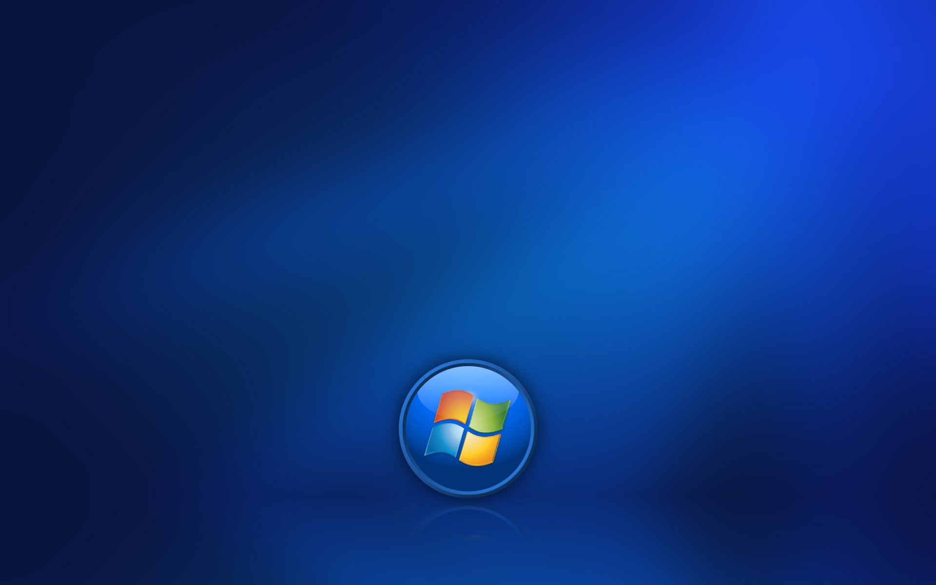 Microsoft Windows, Minimalism, Logo, Blue background Wallpaper