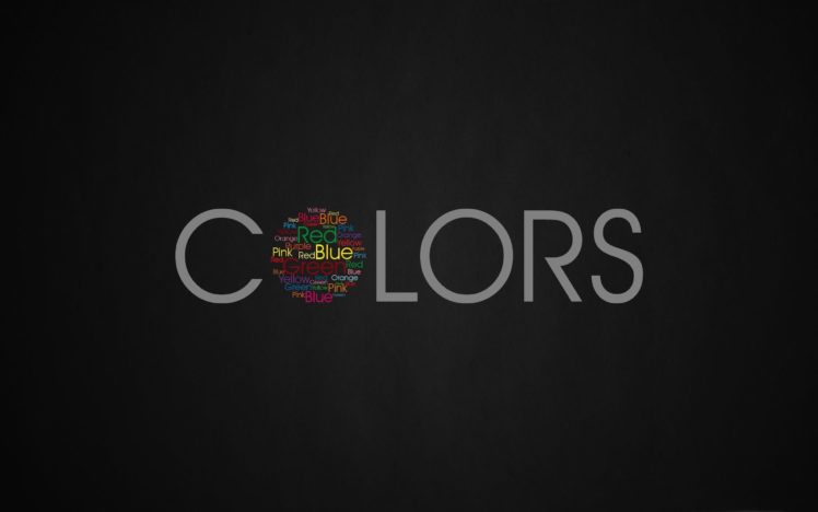 black background, Minimalism, Hybrid, Red, Blue, Green, Pink, Purple, Orange, Yellow HD Wallpaper Desktop Background