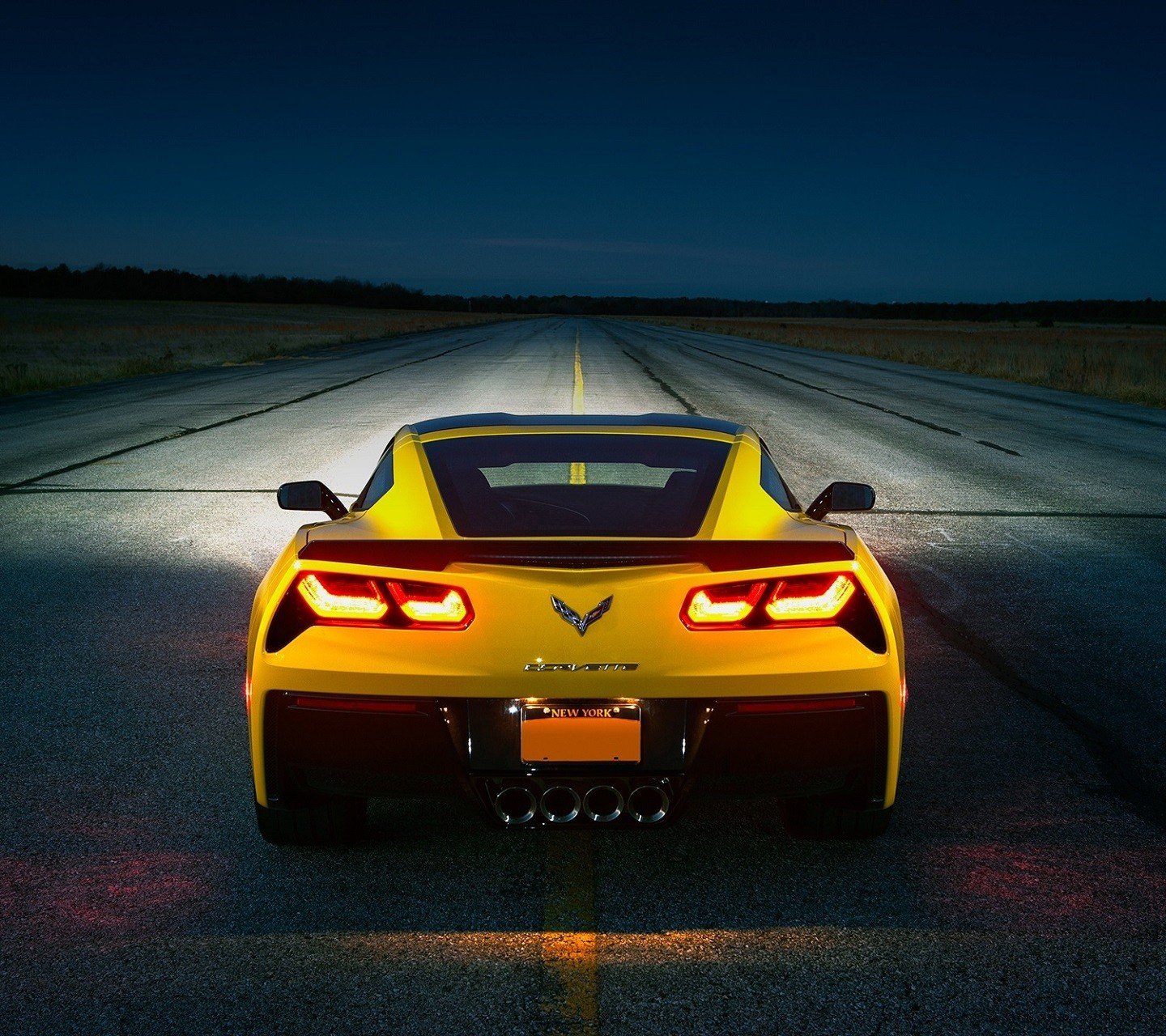 Corvette, Yellow Wallpaper