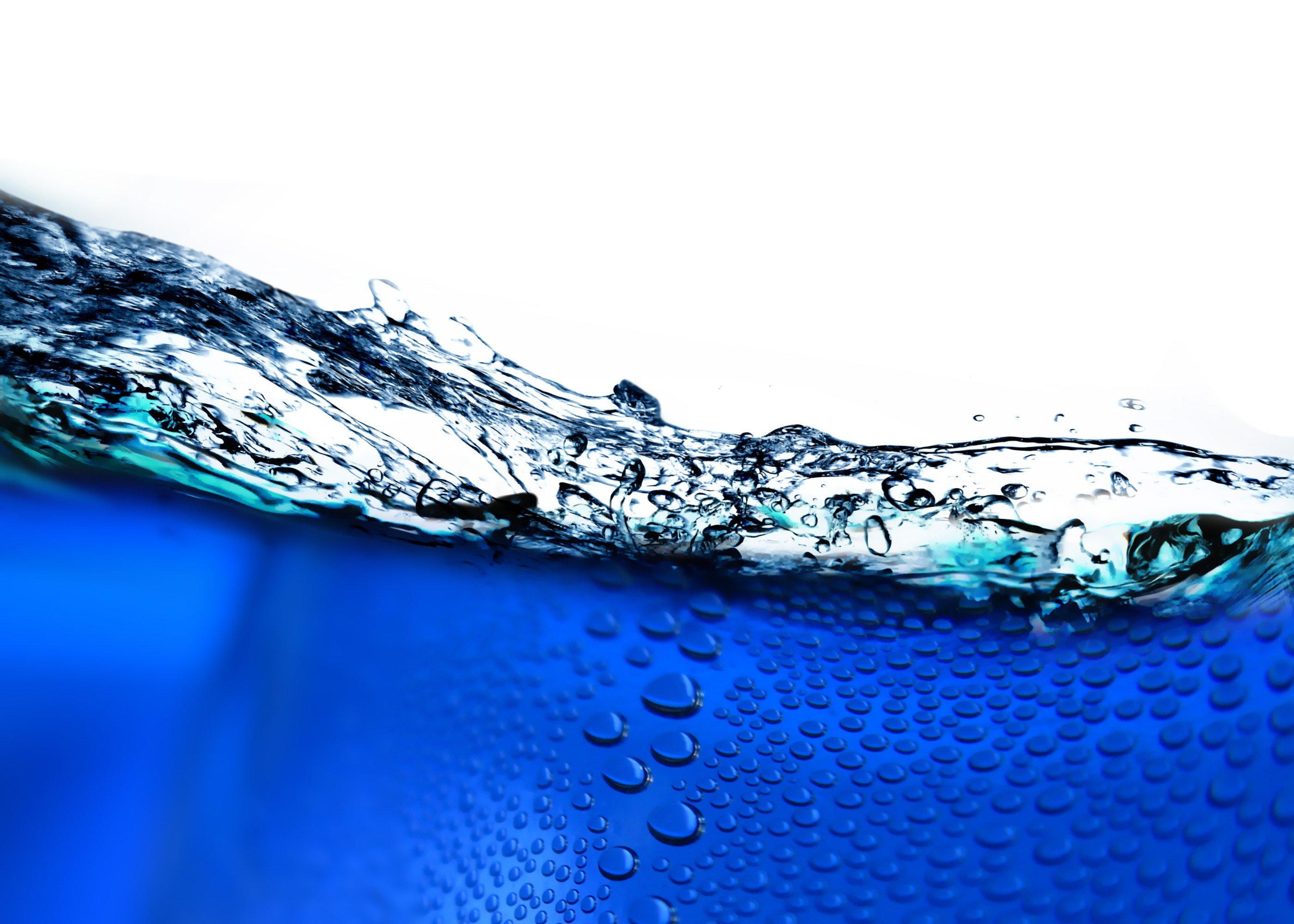 bubbles, White background, Water, Blue, Water drops Wallpaper