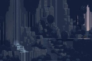 pixel art, Waterfall, Superbrothers: Sword and Sorcery EP