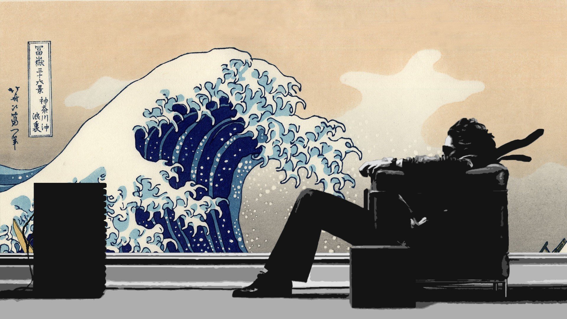 Hitachi Maxell, The Great Wave off Kanagawa Wallpaper