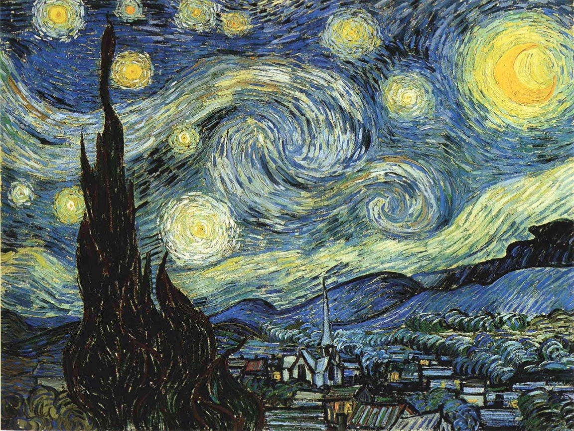 Vincent van Gogh, Painting, The Starry Night, Classic art Wallpaper