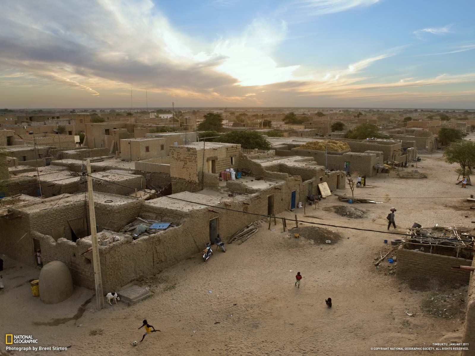 National Geographic, Timbuktu, Children, City Wallpaper