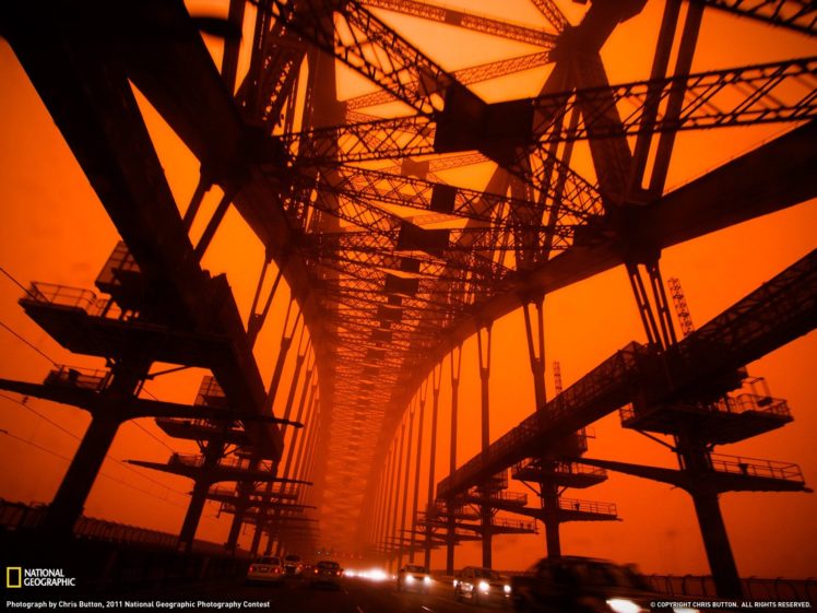 National Geographic, Bridge, Traffic, Sydney, Dust, Storm HD Wallpaper Desktop Background