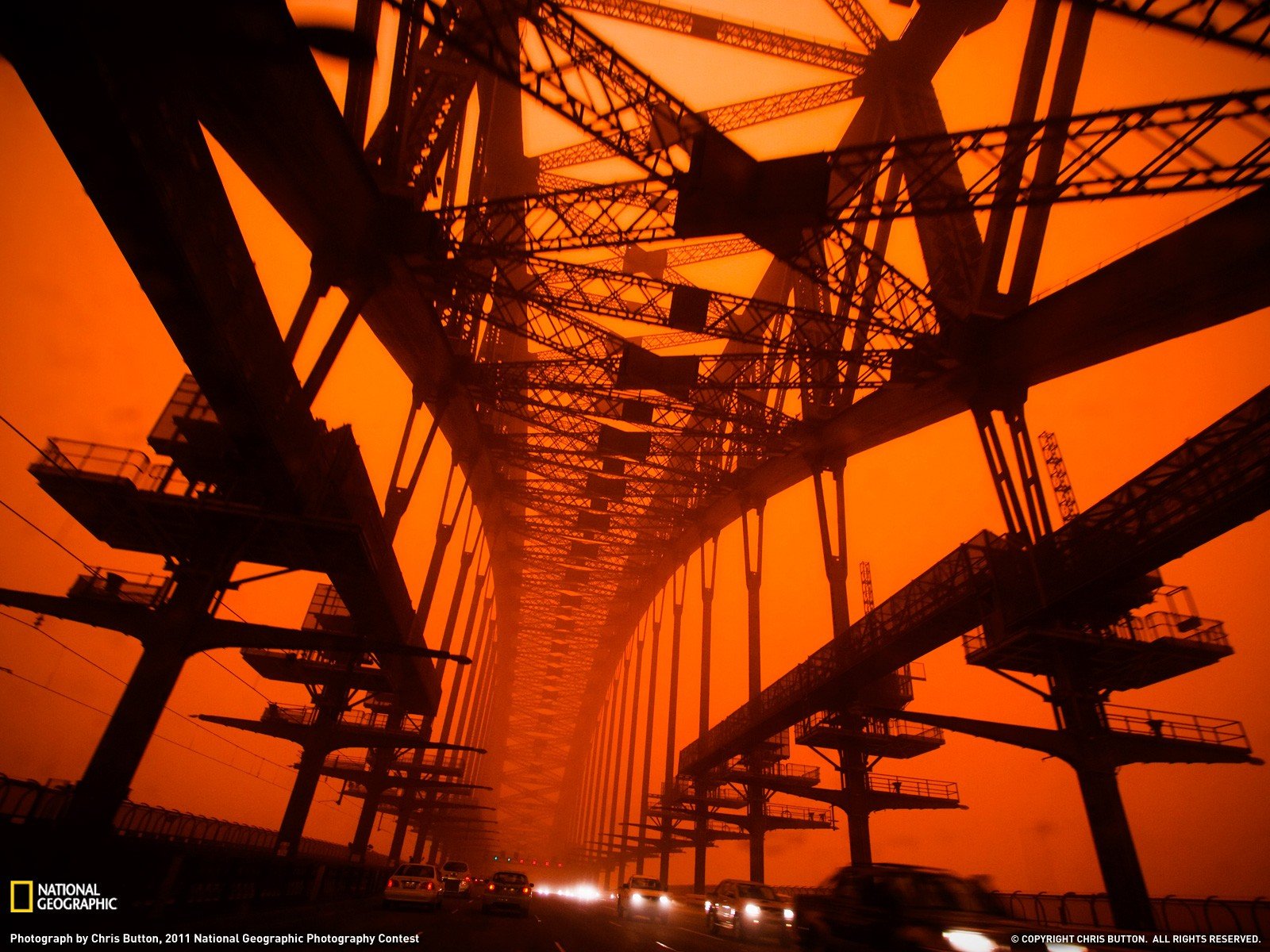 National Geographic, Bridge, Traffic, Sydney, Dust, Storm Wallpaper