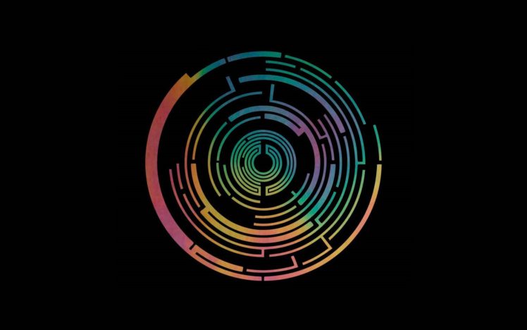 Pendulum, In Silico, Logo, Music, Black background, Colorful HD Wallpaper Desktop Background